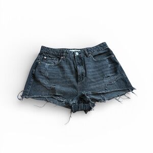 Stylish Black Distressed Women Shorts
